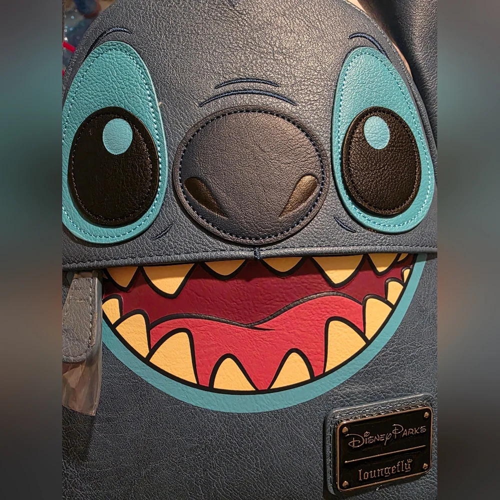 Loungefly Disney Parks Stitch Hard Tag Mini Backpack NWT - Picture 3 of 6